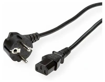 Immagine prodotto di ROLINE Netzkabel, gerade IEC-Buchse, schwarz, 5 m
