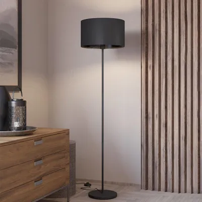 Immagine prodotto di Piantana Moderna Maserlo 1 Luce Acciaio Nero