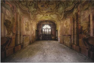 Produktbild von ARTland Wandbild Alu für Innen & Outdoor Lost Place - Villa - verlassene Orte Größe: 90x60 cm