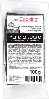 Produktbild von Fondant - Schwarz 100 g
