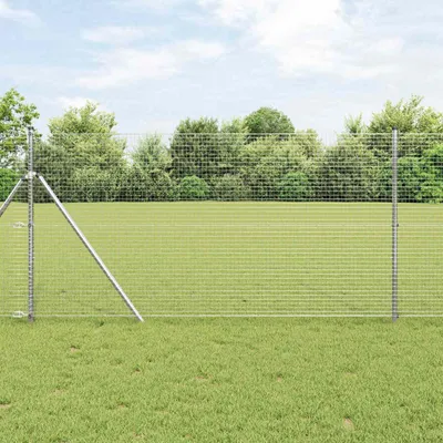 Obrázok produktu pre VidaXL dvojitý plotový panel, 1000 x 140 cm, strieborný