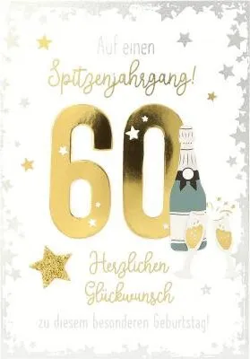 Produktbild von Depesche Klappkarten Elegance Sortierung : Auf einen Spitzenjahrgang! 60 ... Klappkarten Elegance Sortierung Neu: Auf einen Spitzenjahrgang! 60 ...