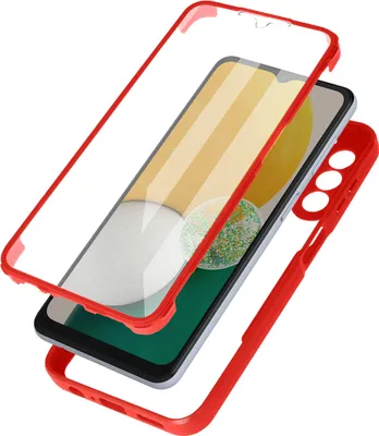 Obrázek produktu pro Avizar, pouzdro 360° pro Galaxy A13 5G, nárazuvzdorné tvrdé pouzdro se silikonovým rámečkem, červené