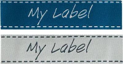 Produktbild von Mono Quick 02222 My Label, 2 Stück, Bügelbild, Patch, ca. 5,9 x 1,4 cm Handmade
