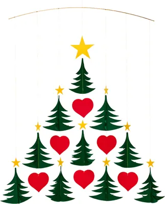 Produktbild von Flensted Mobiles Christmas Trees 10, Zimmerdecke, Karton