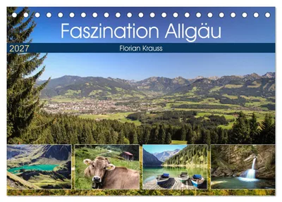 Produktbild von Faszination Allgäu (Tischkalender 2027 DIN A5 quer), CALVENDO Monatskalender