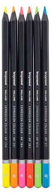 Image de Bruynzeel Expression Crayons de couleur Neontinten Boîte 6