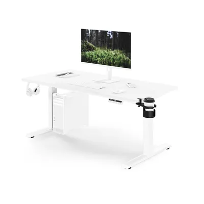 Produktbild von Ergonomischer, höhenverstellbarer Schreibtisch, weiß: 140 x 70 cm: ARIA