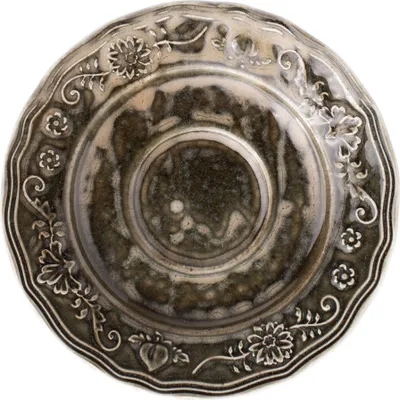 Produktbild von VERLO POEM WETLANDS Untertasse 15 cm – Große Untertasse in Dunkelgrün, Elegantes Modernes Design, Hochwertige Keramik, Ideal für Kaffeetassen und Cappuccinotassen, Stilvolles Geschirr, Spülmaschinenfest