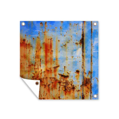 Obrázek produktu pro MuchoWow® Zahradní plakáty - Ocel - Rez - Vintage - 100x100 cm - Zahradní dekorace