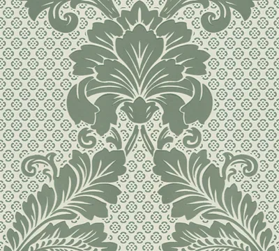 Produktbild von Architects Paper Barocktapete Luxury Wallpaper Tapete mit Ornamenten Vliestapete mit Echtflock grün blau 10,05 m x 0,52 m