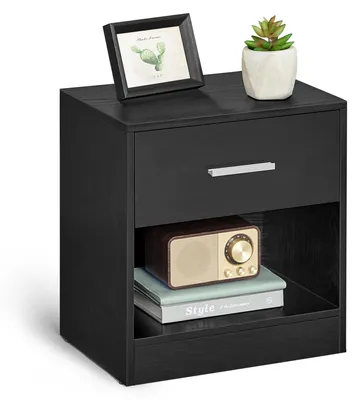 Immagine prodotto di Comodino VASAGLE, tavolino, con cassetto, maniglia, vano a giorno