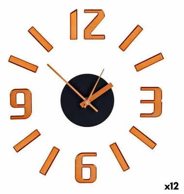 Wanduhr 50x28x34 cm mehrfarbig Kalender batteriebetrieben