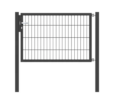 Zdjęcie produktu dla Alberts 647278 Bramka pojedyncza Flexo z akcesoriami, antracyt, szerokość 125 cm, wysokość 80 cm