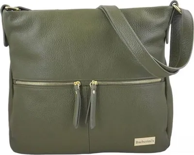 Image de Sac Barberini's cabas en cuir vert 9833869323
