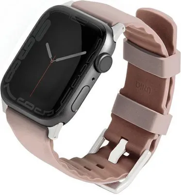 Obrázek produktu pro Uniq Řemínek Linus Apple Watch Series 1/2/3/4/5/6/7/8/9/Se/Se2 38/40/41Mm. Airosoft Silikonový Růžový/Růžový