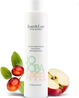 Produktbild von Jean & Len Pflege Conditioner Jojoba/Apfel, Frauen, Nicht-professionelle Haarspülung, Sprödes Haar, Alle Farben, Entwirren, Feuchtigkeitsspendend, Nährend, Glanz, Glättend, 300 ml
