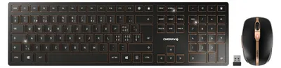 Produktbild von DW 9100 SLIM (schwarz/bronze, CH-Layout, Cherry SX-Scherentechnologie)