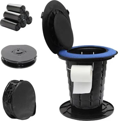 Produktbild von Famanu Faltbares Toilettensystem - Höhenverstellbar und tragbar