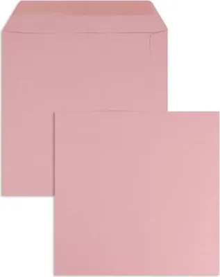 Produktbild von Briefumschläge 220x220mm 120g/qm gummiert VE=100 Stück tiefrosa