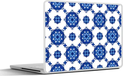 Produktbild von MuchoWow® Laptop Aufkleber Sticker Cover Portugal - Blumen - Gestaltung 25x18 cm - Laptop-Deko