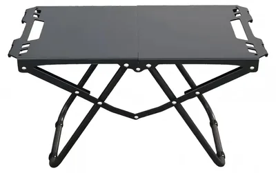 Immagine prodotto di Tavolo da campeggio - Tavolino pieghevole - Facile da trasportare - Ideale per campeggio e picnic - Colore: nero