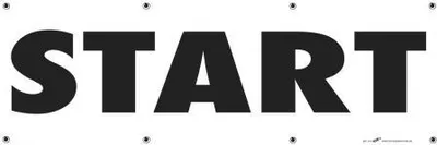 Produktbild von Banner Werbebanner - Start - 3x1m - Spannband für Ihren Werbeauftritt / Bedruckt mit Ihrem Motiv - 309949