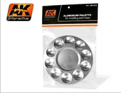 Imagen del producto de Paleta De Aluminio Ak Interactive, Con 10 Cavidades