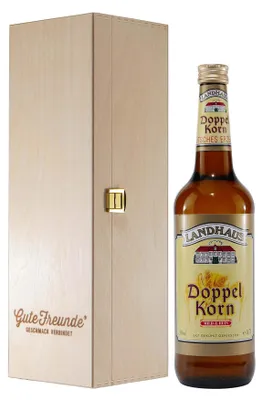 Produktbild von Landhaus Doppelkorn mit Geschenk-Holzkiste