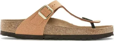 Zdjęcie produktu dla Birkenstock damskie organiczne klapki z głęboką wkładką Gizeh BS brązowy, Kolor:brązowy, Rozmiar UE:42