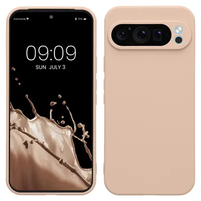 Produktbild von kwmobile Handyhülle für Google Pixel 9 Pro XL Hülle - weiches Handy Silikon Case - Schutzhülle Cover - Coconut Swirl