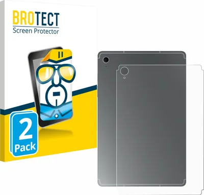 Produktbild von 2x Für Samsung Galaxy Tab S10 FE (Rückseite) Schutzfolie BROTECT Displayschutz Display Schutz Folie Klar Transparent
