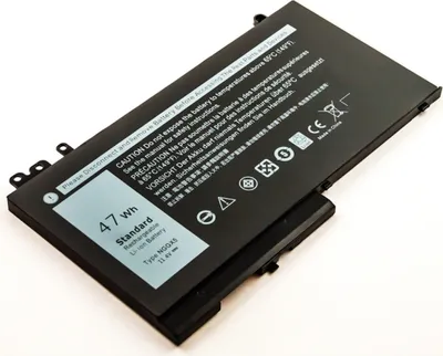 Produktbild von Akku für Dell 451-BBUK Li-Pol 11,1 Volt 3400 mAh schwarz