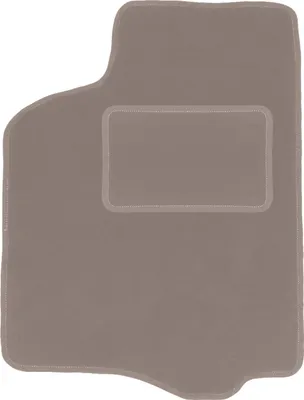 Produktbild von Fahrerfußmatte Velours beige passend für Seat Ibiza II (1993-2001, Schrägheck) – mit Befestigungen – passgenau