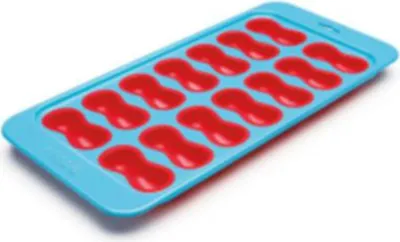 Produktbild von Water BOBBLE ICE TRAY - 14er Eisform BLAU-ROT