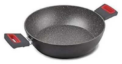 Obrázok produktu pre Ghidini nepriľnavá panvica Viva s 2 rukoväťami, 28 cm, vhodná na indukciu, vyrobená v Taliansku