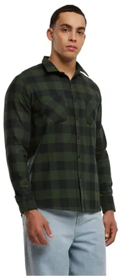 Immagine prodotto di Urban Classics - Orlo a quadri FLANELL schwarz / forest - L