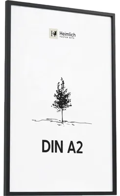 Produktbild von Heimlich Holzrahmen für Fotos A2 Minimalistisch Schwarz 40 x 50 cm