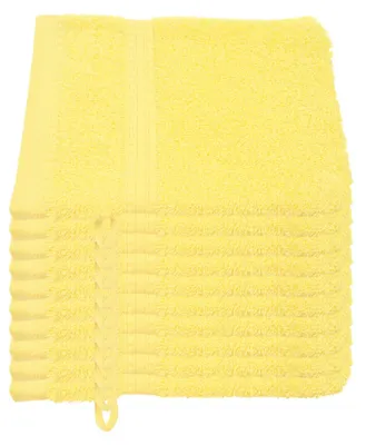 Zdjęcie produktu dla Zestaw 10 rękawic myjących BIO marki Julie Julsen, wymiar 15x21 cm, kolor żółty