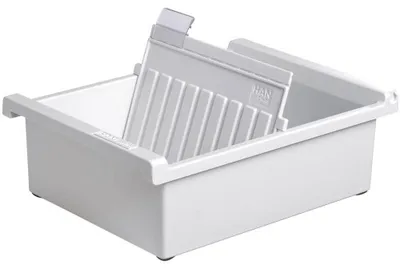 Indexbox DIN A6 quer, lichtgrau, 800 Karteikarten, 171x235x77 mm