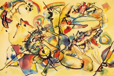 Obrázek produktu pro Wassily Kandinsky Art Print Obraz - Kompozice, 1917 (120 x 180 cm)