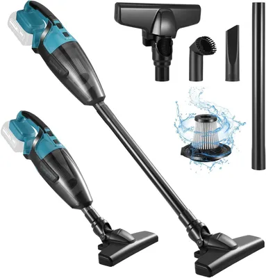Immagine prodotto di Aspirapolvere portatile - Mini aspirapolvere - Per auto e casa - Adatto per aspirare liquidi e polvere - Capacità: 0,6 litri - Colore: blu