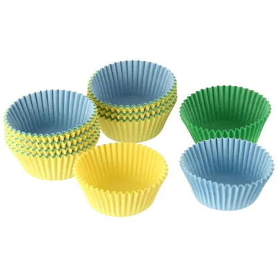 Produktbild von Dr. Oetker Papier-Backförmchen, bunte Muffinförmchen aus Papier, Förmchen für Cupcakes, Muffins und Pudding - hitzebeständig bis 220°C (Menge: 150 Stück)