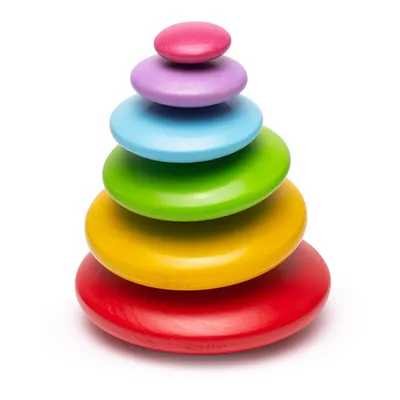 Immagine prodotto di Bigjigs Baby Gioco d'equilibrio con sassolini colorati