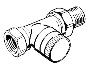 Produktbild von Danfoss Rücklaufverschraubung RLV 20 R 3/4, Durchgang, vernickelt