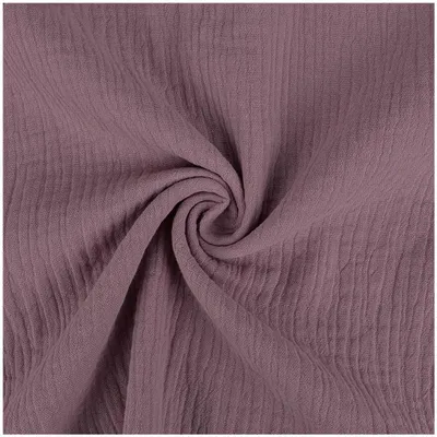 Musselin Stoff uni in Altviolett – Oeko-Tex zertifizierte Meterware aus Baumwolle.