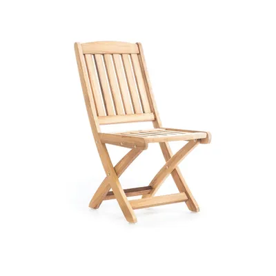 Produktbild von Klappstuhl Iroko-holz klappbarer Gartenstuhl Klappbar Balkonstuhle Holzstuhle für Balkon Garten Terrasse Samba