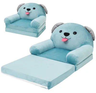 Image de Banc pliable pour enfants 2-en-1 avec fonction couchage - Doux et robuste