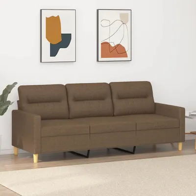 Produktbild von Cloris Designermöbel 3-Sitzer-Sofa Braun 180 cm Stoff 2024 Neu