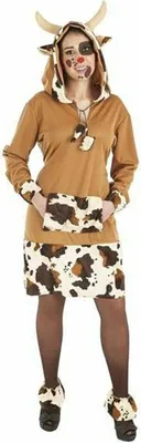 Image de Déguisement pour adultes Vache en peluche - M